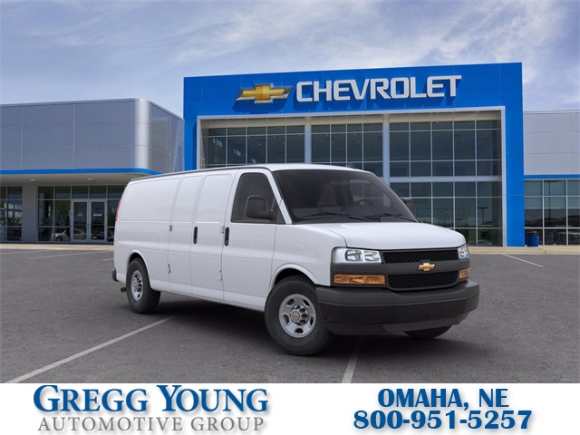 New 2020 Chevrolet Express 3500 Work Van 3D Extended Cargo Van Summit White  for Sale in Omaha | #C25366